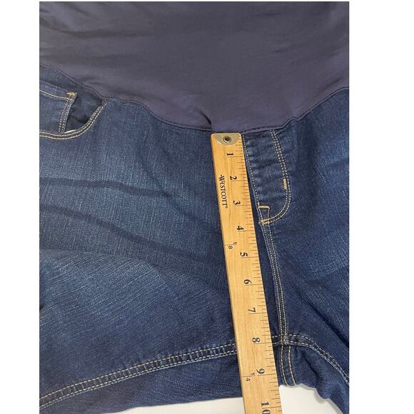 Old Navy Maternity Skinny Jeans Full Panel Dark Wash‎ Denim Size 18R - Picture 4 of 11